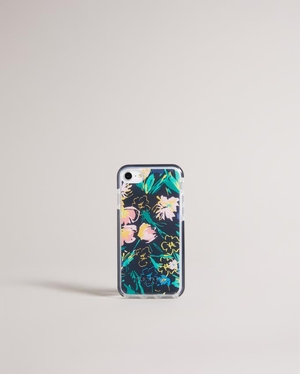 Coque Ted Baker Sketchy Magnolia iPhone 6 7 8 SE Antishock Noir Femme | SRN-51274031